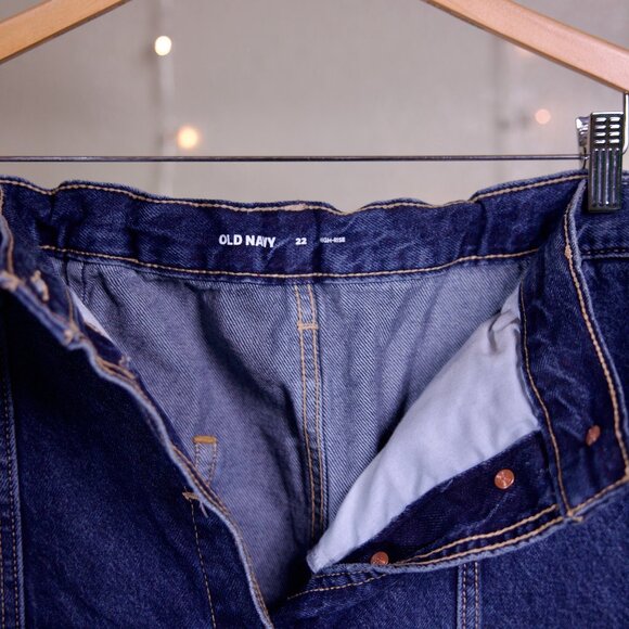 High Rise Button Down Maxi Jean Skirt - Women's Old Navy - Size 22 Plus Size - Picture 3 of 3